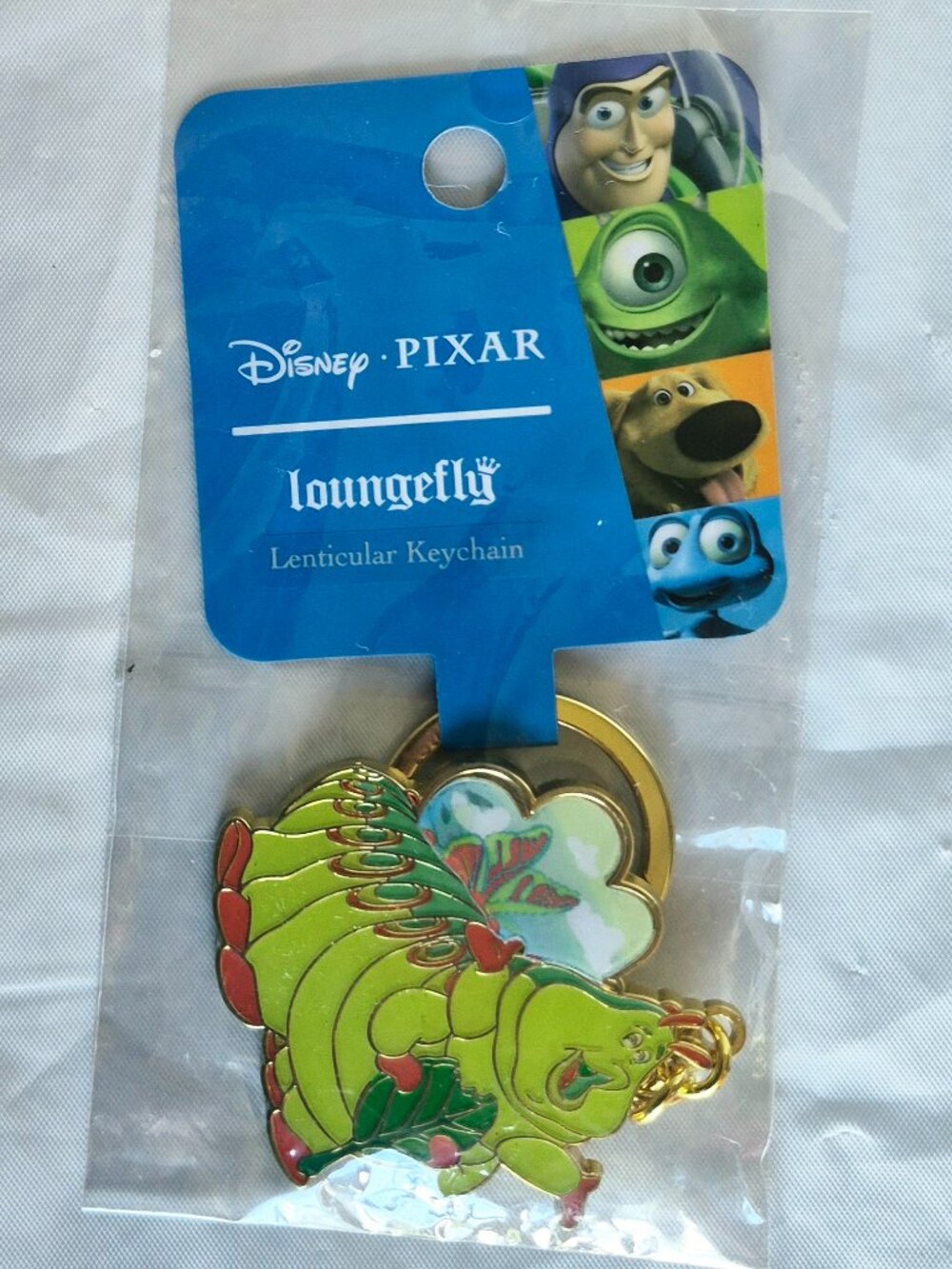 NWT Disney Pixar Loungefly Heimlich A Bug's Life Keychain Purse Charm